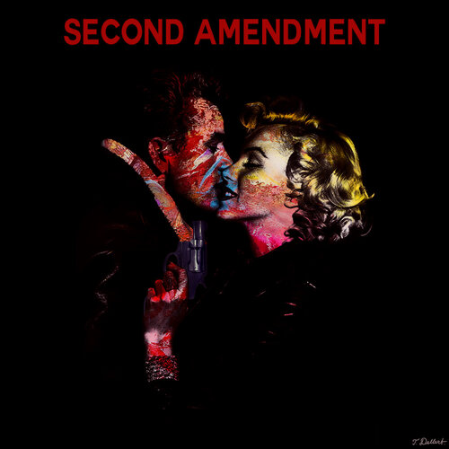 Happiness is a  Warm Gun.   ( James Dean and Marilyn Monroe ) de Thomas Dellert, Fotografía a la venta en Singulart