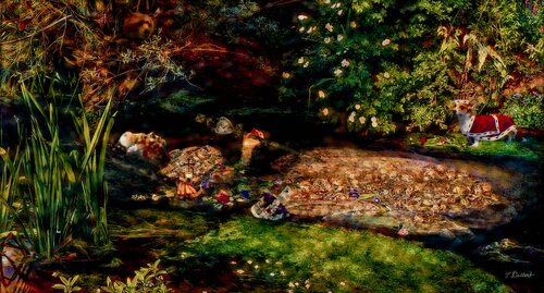 Lit De Parade  H.R.H. Queen Elizabeth the second of England 1926 - 2022 Thomas Dellert