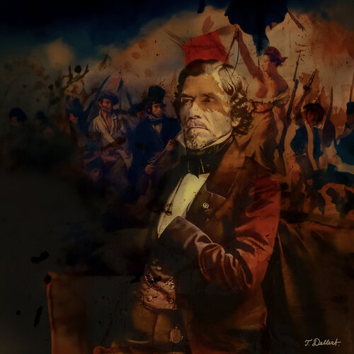 Eugene Delacroix and the French Revolution di Thomas Dellert, Stampa in vendita su Singulart