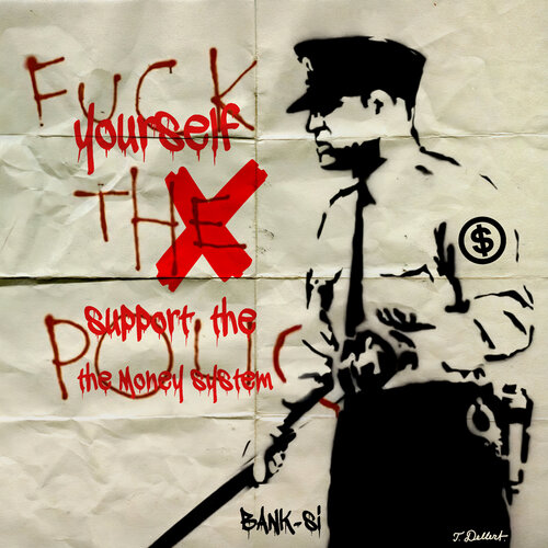 DEFUND THE BANKS di Thomas Dellert, Digitale in vendita su Singulart