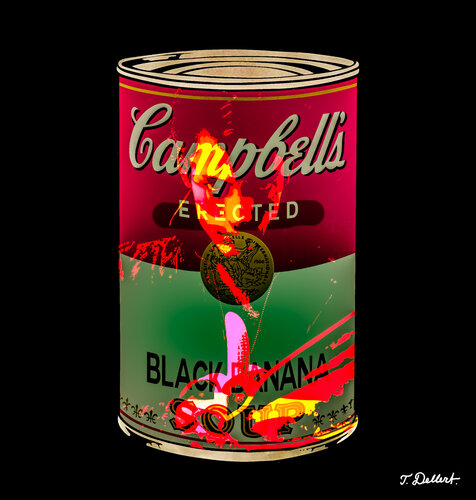 Black Banana Soup  " Hand selected and erected "    after  Andy Warhol & Robert Mapplethorpe di Thomas Dellert, Digitale in vendita su Singulart
