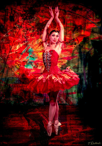 Fire Bird. - Dame Margaret Fonteyn van Thomas Dellert, Fotografie te koop op Singulart