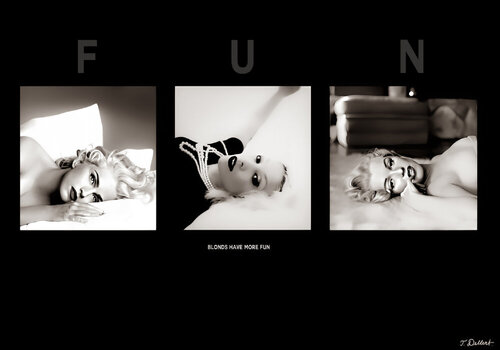 Blondes have more fun.     ( Madonna Ciccone - Vava Venezia- Marilyn Monroe ) van Thomas Dellert, Fotografie te koop op Singulart