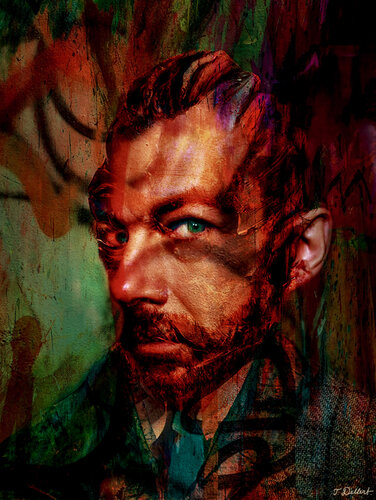 Self-portraits as the Mad PAIN-ter Van Gogh   after Adran Ghenie par Thomas Dellert, Photographie en vente sur Singulart