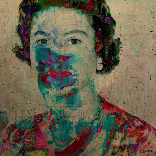 Portrait of Queen Elizabeth  the second of Great Briton and its commonwealth par Thomas Dellert, Photographie en vente sur Singulart