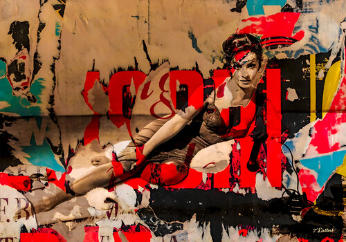 Gina Lollobrigida              Billboard inspired by Mimo Rotella Thomas Dellert