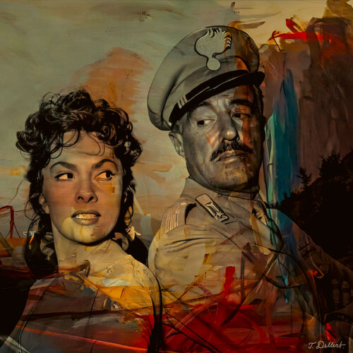 Gina Lollobrigida and Vittorio De Sica .  Two of the Italian Cinemas Golden years greatest talents van Thomas Dellert, Fotografie te koop op Singulart