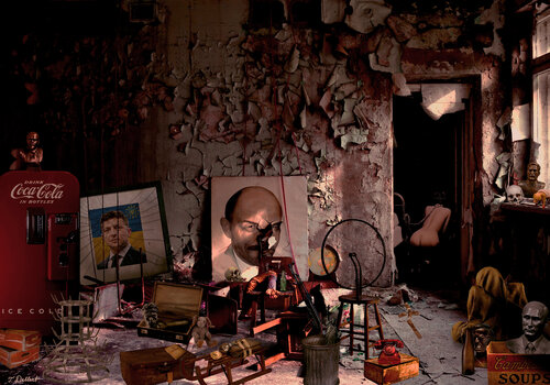 In the backroom of the History of the KGB van Thomas Dellert, Fotografie te koop op Singulart