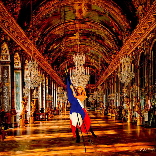 Brigitte Bardot as Marianne the symbol of France in Versailles Thomas Dellert