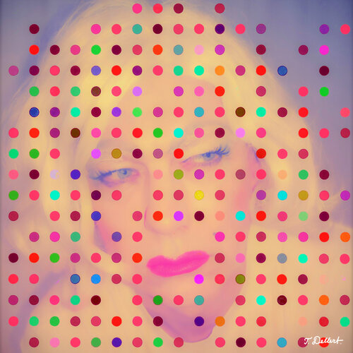 Self Portrait  a i Drag      with many Dots   ( in Swedish ) van Thomas Dellert, Fotografie te koop op Singulart