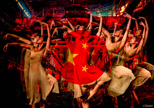 The Chinese  Factory Death Dance van Thomas Dellert, Fotografie te koop op Singulart