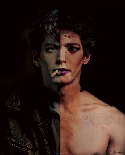 Portrait of Robert Mapplethorpe di Thomas Dellert, Fotografia in vendita su Singulart
