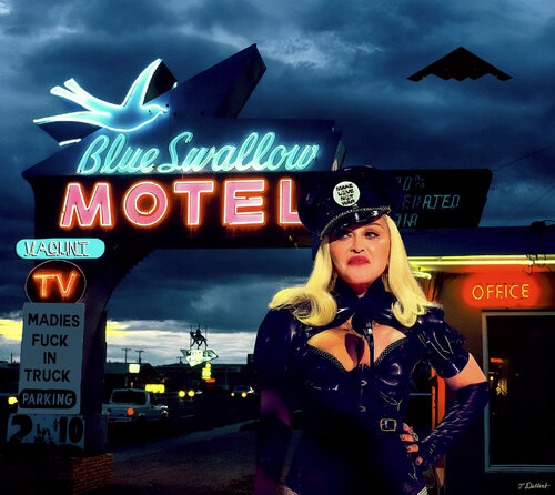 Domina Motel   ( Madonna in fetish leather ) van Thomas Dellert, Fotografie te koop op Singulart