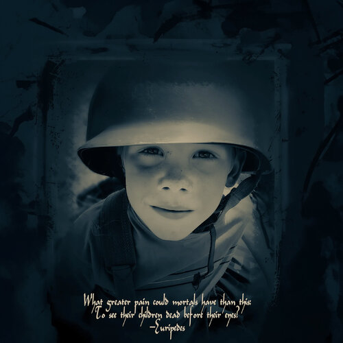 Boy Soldier.       An Original Photograph by Thomas Dellert van Thomas Dellert, Fotografie te koop op Singulart