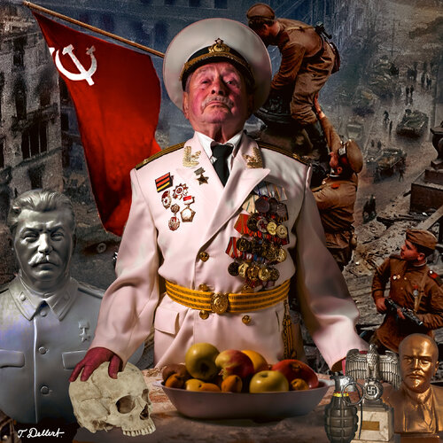 Russian Hero  from the Battle of Berlin 1945 van Thomas Dellert, Fotografie te koop op Singulart