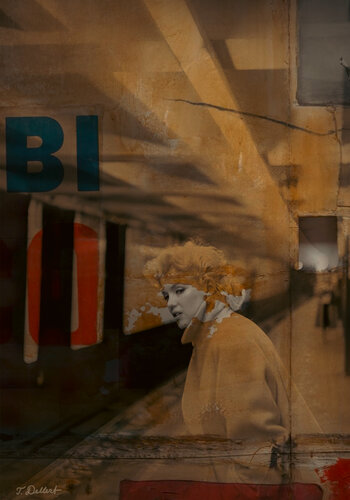 Marilyn in the Manhattan Subway di Thomas Dellert, Fotografia in vendita su Singulart
