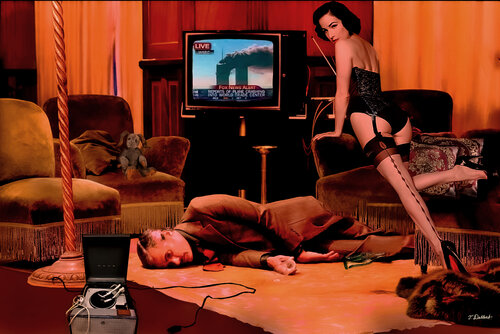 Live and Dead.    Dita Von Teese and Helmut Newton  and 9/11 Thomas Dellert