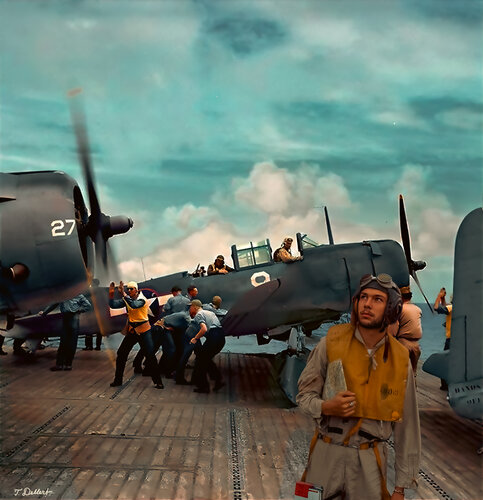 The Artist Thomas Dellert as an American Airforce pilot during WW 2 van Thomas Dellert, Fotografie te koop op Singulart