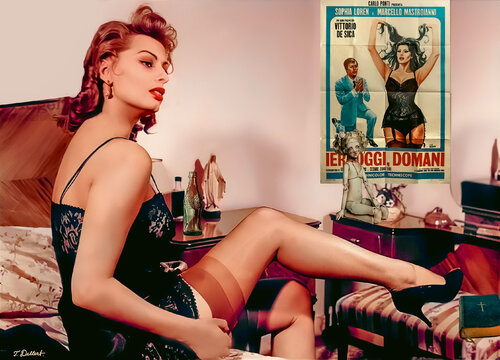 Yesterday Today and Tomorrow Always Nylon stockings for Sophia par Thomas Dellert, Photographie en vente sur Singulart