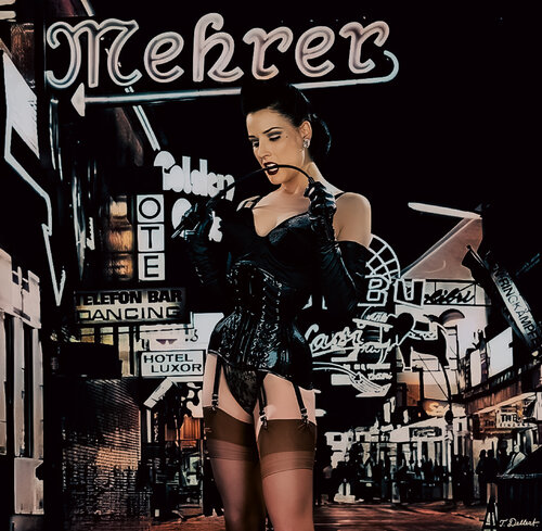 DIA on the street at Reeperbahn par Thomas Dellert, Photographie en vente sur Singulart