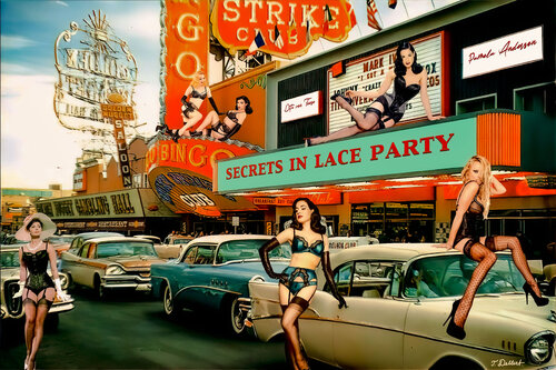 Dita and Pamy and Sophia for the Secrets in Lace Party Thomas Dellert