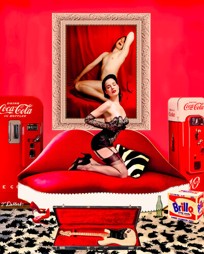 Red For Passion Dita and Thomas Dellert as Marilyn Monroe par Thomas Dellert, Photographie en vente sur Singulart