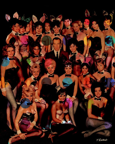 At the PLAY BOY CLUB    Tommy Dollar and Bunnies par Thomas Dellert, Photographie en vente sur Singulart