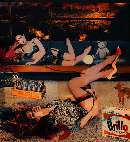 LA is Burning Dita and Eva Mendes par Thomas Dellert, Photographie en vente sur Singulart