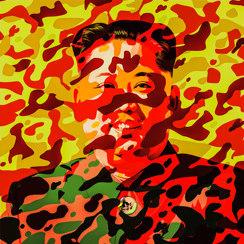 Camo Pop Kim par Thomas Dellert, Édition en vente sur Singulart