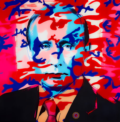 Red White and Blue Z for Putin par Thomas Dellert, Édition en vente sur Singulart