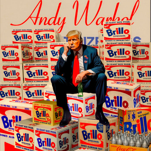 Trump Warhol and Brillo par Thomas Dellert, Photographie en vente sur Singulart