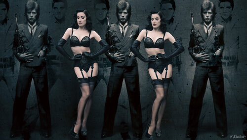 Dita Bowie Elvis and Warhol di Thomas Dellert, Fotografia in vendita su Singulart
