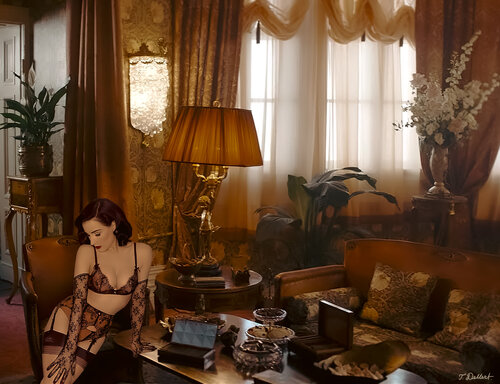 Dita in her Berlin Babylon Home di Thomas Dellert, Fotografia in vendita su Singulart