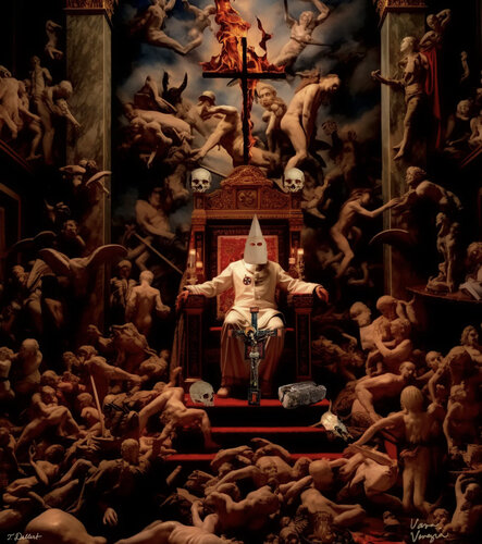 Anti Christ on his throne . par Thomas Dellert, Édition en vente sur Singulart