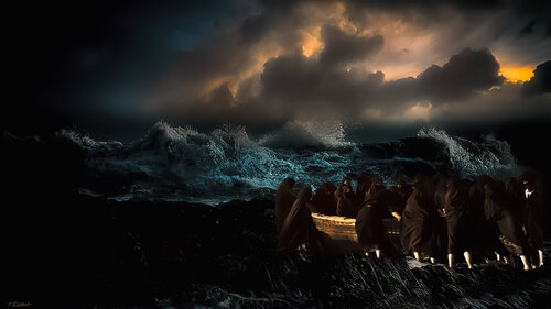 The Big Storm is Coming !   After an art photograph by  my v favorit Iranian artist Shirin Neshat Thomas Dellert