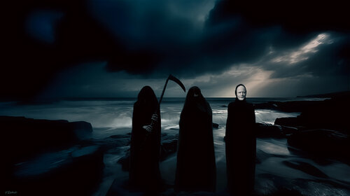 Sea of Death.         Inspired by the Ingmar Bergman's movie The Seventh Seal von Thomas Dellert, Fotografie kaufen auf Singulart
