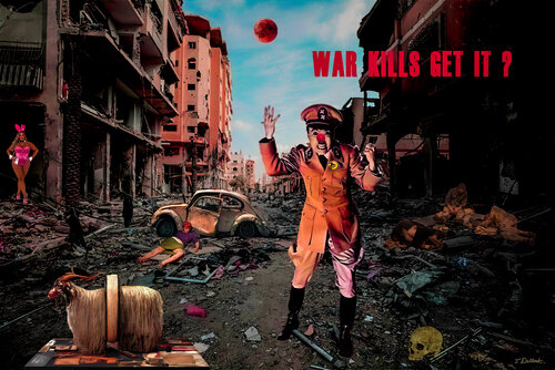 WAR KILLS ! get it ? von Thomas Dellert, Druck kaufen auf Singulart