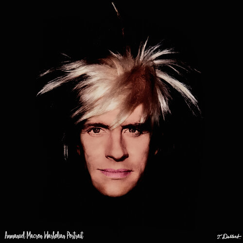 Emmanuel Macron Warholian Portrait de Thomas Dellert, Fotografía a la venta en Singulart