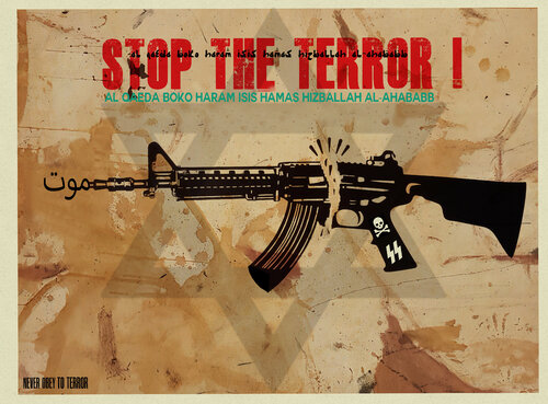STOP ALL TERROR par Thomas Dellert, Édition en vente sur Singulart