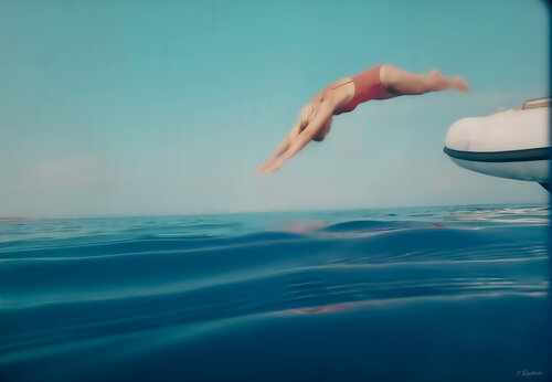 Diving into Eternity par Thomas Dellert, Photographie en vente sur Singulart