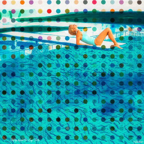 Resting before the bIg Jump.    After  British Painters David Hockney and Damien Hirst Thomas Dellert