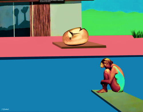 Re-BIRTH . after David Hockney par Thomas Dellert, Édition en vente sur Singulart