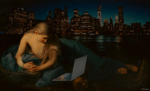 With the world in front par Thomas Dellert, Édition en vente sur Singulart