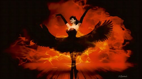 Dita as the Fire Bird van Thomas Dellert, Fotografie te koop op Singulart