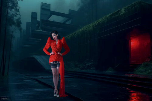 Dita in Red Light Thomas Dellert