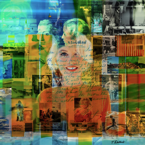 Marilyn in beverly Hills Hotel          ( I actually stayed in Monroe's Bungalow  in the 70s ) par Thomas Dellert, Édition en vente sur Singulart