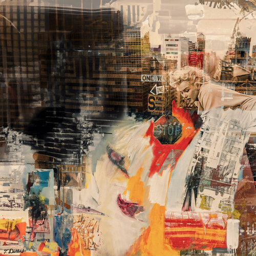 Marilyn in New York     after Rauschenberg par Thomas Dellert, Édition en vente sur Singulart