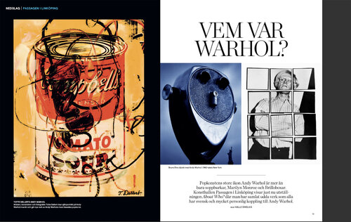 Spread in art magazine 2024 depicting one of many Artworks exhibited by Dellert alongside works by Andy Warhol de Thomas Dellert, Fotografía a la venta en Singulart