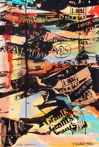 Absolut Vodka Art 1984  Version 2.  Last existing print de Thomas Dellert, Impresión a la venta en Singulart