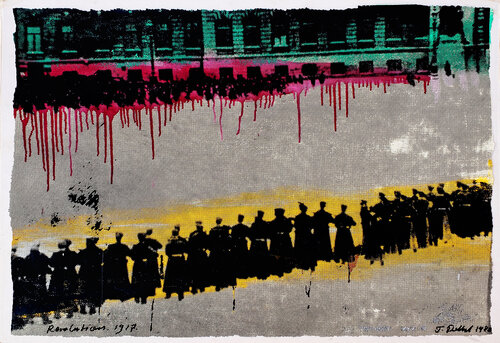 Bloody Sunday 1905  Prelude to the Russian Revolution  ONE OF A KIND PRINT de Thomas Dellert, Impresión a la venta en Singulart